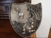 PIĘKNY RYNGRAF ŚWIĘTY HUBERT PATRON MYŚLIWYCH 