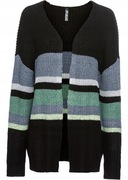 Sweter damski kardigan oversize rozpinany bez zapięcia BONPRIX 36/38