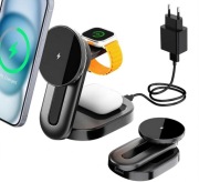 Ładowarka 3w1 MagSafe KPON EZ32 + Zasilacz 5V USB-C KOMPLET