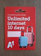 Karta SIM starter A1 Chorwacja nielimitowany internet+100 min/SMS na 10 dni