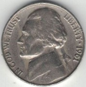USA 5 centów 1961 - nr 1