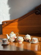 Zestaw do herbaty miniaturowy - porcelana - dekoracyjny