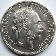 2 monety 1 floren 1860 i 1879 Austria