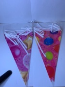 Zestaw 2x Girlanda Urodzinowa 6m – Chorągiewki Kolorowe Dekoracja