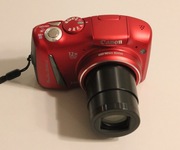 Canon PowerShot SX150 IS – kompaktowy aparat cyfrowy, czerwony