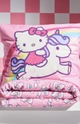 Pościel Hello Kitty różowa 160x200 Bawełna