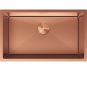 TRIXO zlew stalowy 1K B/O 750x450x200 syfon, rózowe złoto