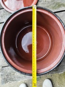 Garnek emaliowany z dawnych lat 