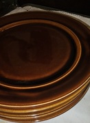 Talerze obiadowe płytkie Porcelit Pruszków PRL Vintage