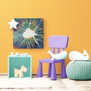 Obraz abstrakcyjny ręcznie malowany na płótnie