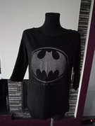 Czarna bluzka z rękawem 3/4 znak batmana 38 kod955