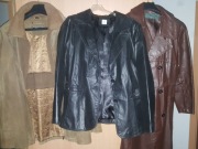 Kurtki skórzane 3 szt