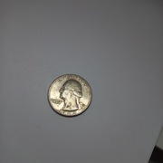 MONETA 1/4 DOLAR QUARTER DOLLAR 1980 UNIKAT Z BŁĘDEM D