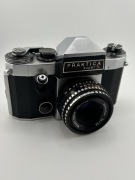 Praktica Super TL + obiektyw Meyer-Optik Domiplan 50mm f/2.8