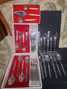 Stare sztućce Kleeblat Róża vintage 