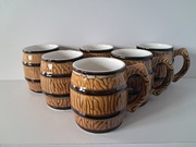 Zestaw 6 kufli Ditmar Urbach – vintage, Czechosłowacja, 250 ml