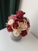 Flower box z wosku sojowego wieczny bukiet prezent walentynki bukiet róż