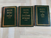 Złote Myśli – komplet 3 tomów: Świat, Życiowe wybory, Los – twarda oprawa