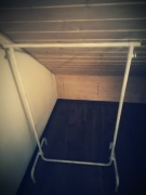 Wieszak na ubrania biały 70 cm