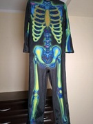 Kościotrup Halloween strój przebranie bal karnawał zielony 110-116