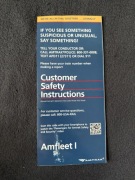 Safety Card / Karty Instrukcja Bezpieczeństwa kolej AMTRAK
