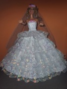 Suknia ślubna ,ubranko dla lalki barbie