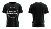 Koszulka Classic S Czarna | Własny wzór grafika ze zdjęciem napisem logo