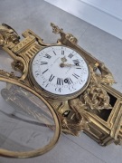 Antyczny zegar ścienny Francja XIX w. Jauret Paris styl Ludwik XVI