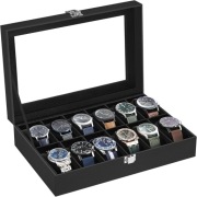 Pudełko na zegarki 12 miejsc Case Etui Premium Szkatułka kuferek