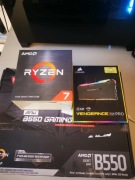 zestaw PC – Ryzen 7 5700X + B550 + 32GB RGB + Chłodzenie 240AIO