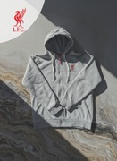 Bluza Liverpool FC S Szara Rozpinana z Kapturem Haft LFC Oryginał