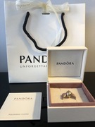 Zawieszka Charms Pandora Saturn złoto i srebro 