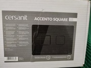 Przycisk pneumatyczny Accento Square szkło czarne Cersanit