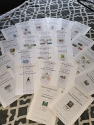 Znaczki karty pocztowe pierwszego dnia obiegu Ersttagblatt znaczek 