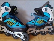 Rolki Fila Fit 5 Junior regulowane, kauczukowe kółka, hamulec