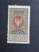 Opłata Stemplowa 5 000 Marek (*)  1921r.