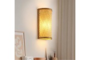 Kinkiet Bambusowy Lampa Ścienna Boho