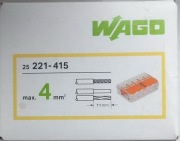 Wago Złączki Szybkozłączki na linkę 5 X 4 mm 25szt  