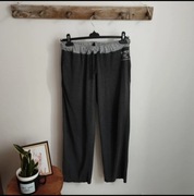 Szare dresy damskie Next L/XL szeroka nogawka bawełna casual