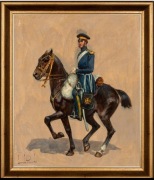 Leszek Piasecki "Pułkownik na koniu" - oryginał certyfikat 