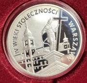 20 złotych IV wieki Stołeczności Warszawy