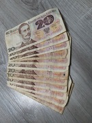 12 banknotów 20zł PRL Traugutt