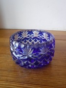 Kryształowa niebieska misa bombonierka ZOBACZ 