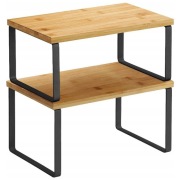 Półka organizer na blat Komplet dwóch półek kuchennych Stojak na przyprawy