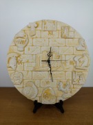 Zegar ścienny – dekoracyjna płytka w stylu antycznej Grecji 