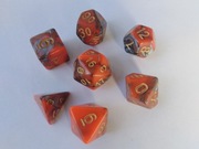 Zestaw 7 kostek RPG Gliniane