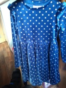 Sukienka welur gwiazdki falbanki elegancka 122