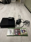 Xbox One 500GB+ pad + okablowanie + 3 gry | Sprawny