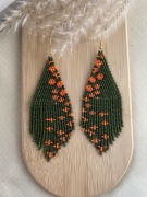 Kolczyki z japońskich koralików.