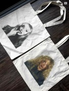 Torby bawełniane torebki tote bag bawełna zestaw Sabrina Carpenter